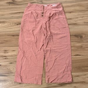 LOFT Coral High-Waist Pants